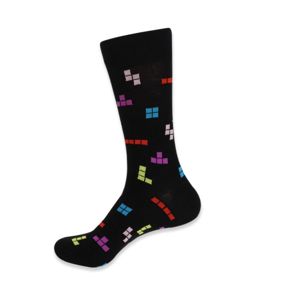 Men's Novelty Tetris Game Socks